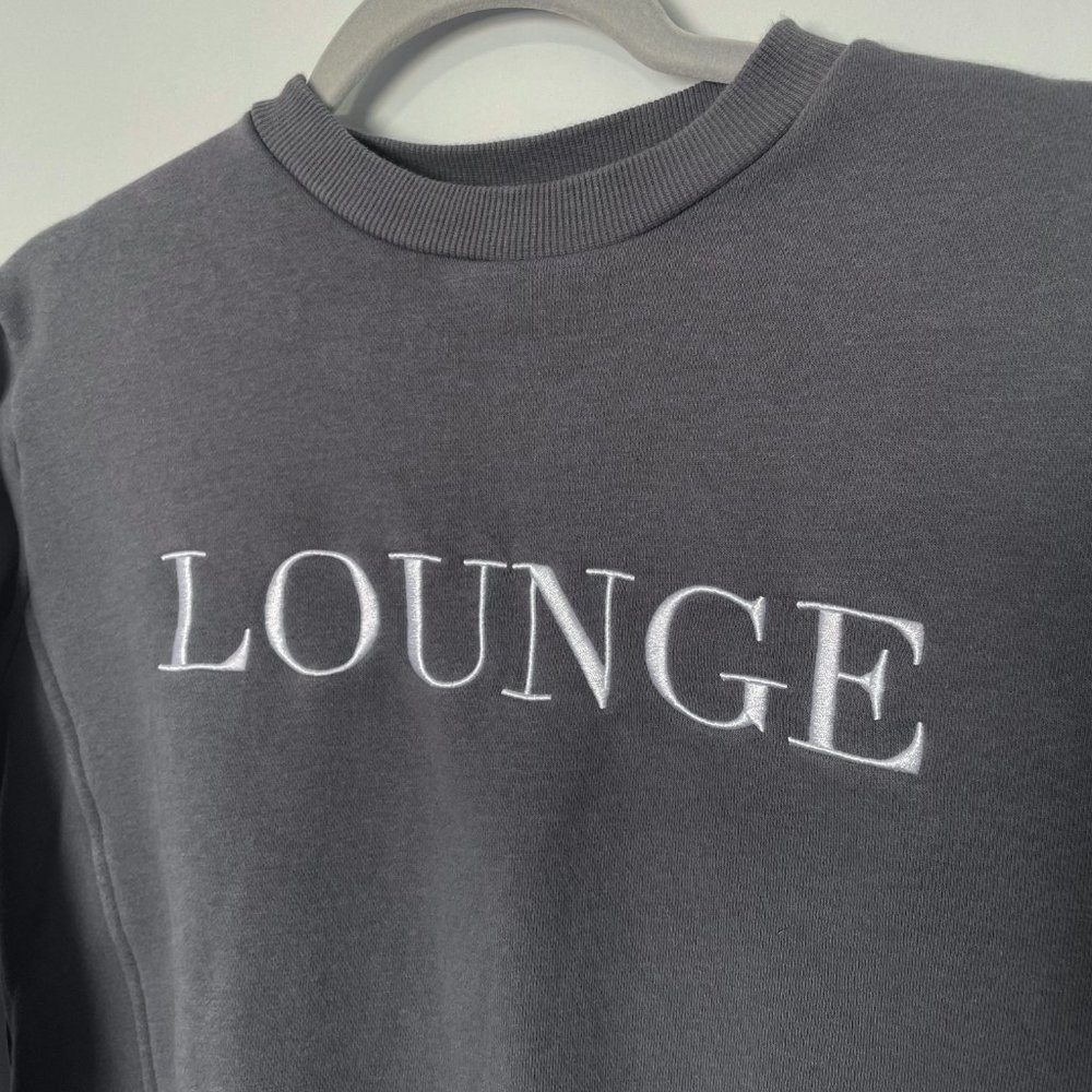 Lounge Wear Essentials Crop Sweater - Picture 3 of 5